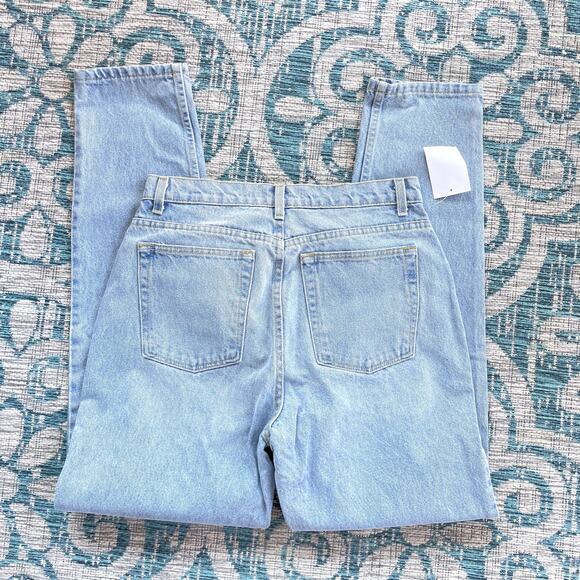 American Apparel High Waist‎ Denim Jean Light Wash Mom Jeans - Size 31 - Picture 4 of 10